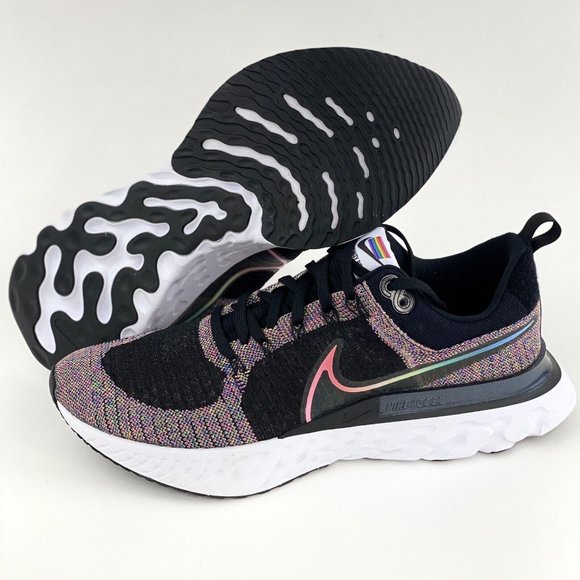 Nike React Infinity Run Flyknit 2 Be True Pride Men's Sneakers Shoes - Picture 2 of 12